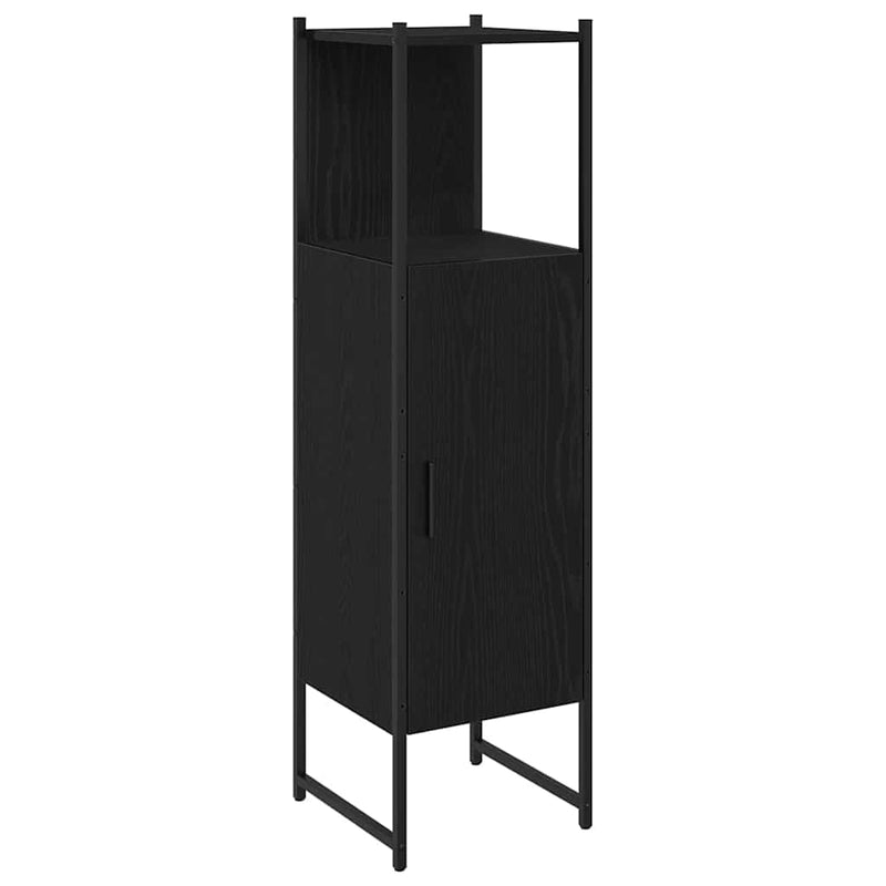 vidaXL Fürdőszoba Székény Musta tammi 33 x 33 x 120.5 cm Faanyag