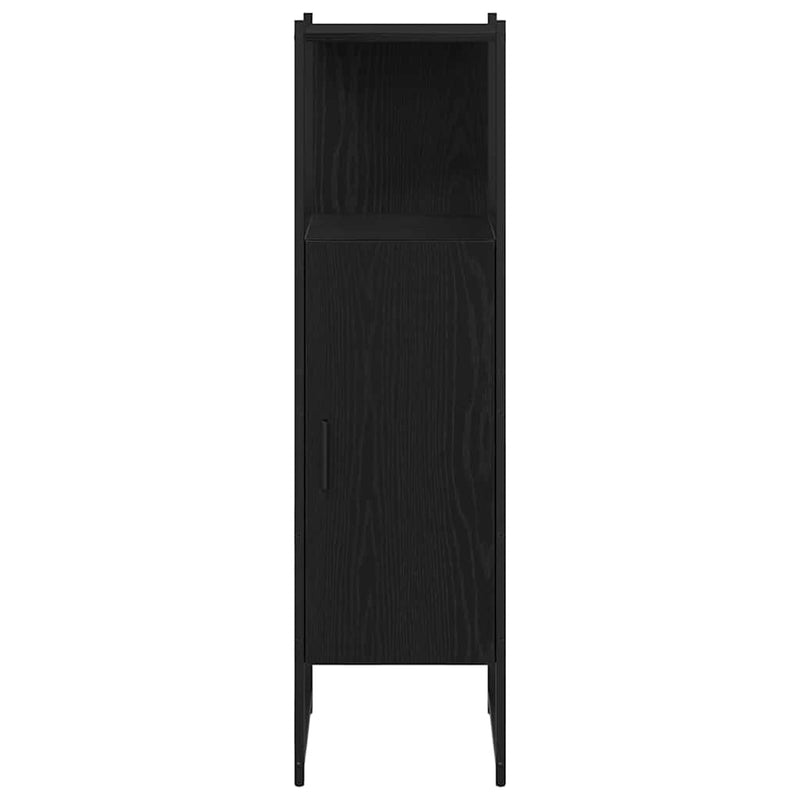 vidaXL Fürdőszoba Székény Musta tammi 33 x 33 x 120.5 cm Faanyag