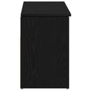 vidaXL fekete szerelt fa cipőpolc 102x30,5x45 cm