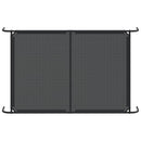 vidaXL fekete textilén és acél emelt kutyaágy 150x90x20 cm