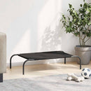 vidaXL fekete oxford szövet és acél emelt kutyafekhely 90x50x20 cm