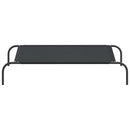 vidaXL fekete oxford szövet és acél emelt kutyafekhely 110x65x20 cm