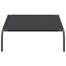 vidaXL fekete oxford szövet és acél emelt kutyafekhely 110x65x20 cm