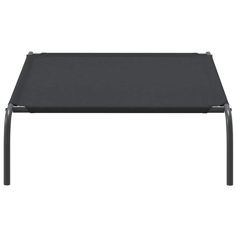 vidaXL fekete oxford szövet és acél emelt kutyafekhely 110x65x20 cm