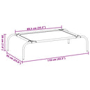 vidaXL fekete oxford szövet és acél emelt kutyafekhely 110x65x20 cm