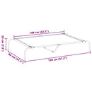 vidaXL fekete oxford szövet és acél emelt kutyafekhely 130x80x20 cm