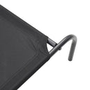vidaXL fekete oxford szövet és acél emelt kutyafekhely 150x90x20 cm