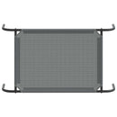 vidaXL szürke textilén és acél emelt kutyaágy 90x50x20 cm