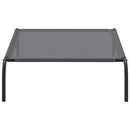 vidaXL szürke textilén és acél emelt kutyaágy 90x50x20 cm