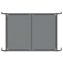 vidaXL szürke textilén és acél emelt kutyaágy 90x50x20 cm