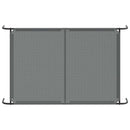 vidaXL szürke textilén és acél emelt kutyaágy 150x90x20 cm