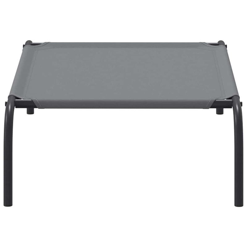 vidaXL szürke oxford szövet és acél emelt kutyafekhely 90x50x20 cm