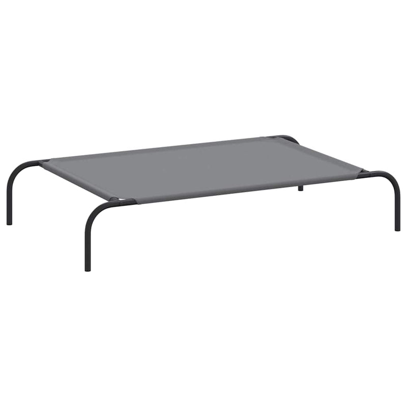 vidaXL szürke oxford szövet és acél emelt kutyafekhely 110x65x20 cm