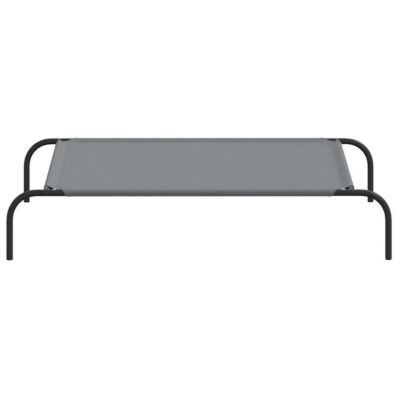 vidaXL szürke oxford szövet és acél emelt kutyafekhely 110x65x20 cm