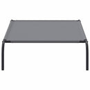 vidaXL szürke oxford szövet és acél emelt kutyafekhely 110x65x20 cm