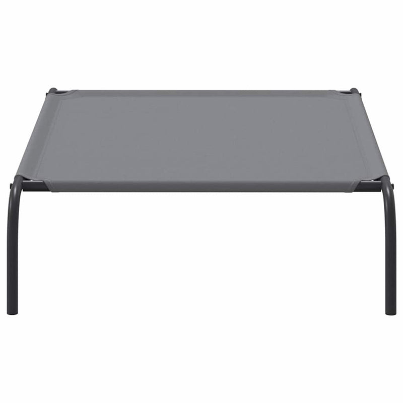 vidaXL szürke oxford szövet és acél emelt kutyafekhely 110x65x20 cm