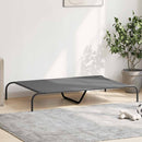 vidaXL szürke oxford szövet és acél emelt kutyafekhely 130x80x20 cm