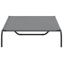 vidaXL szürke oxford szövet és acél emelt kutyafekhely 130x80x20 cm