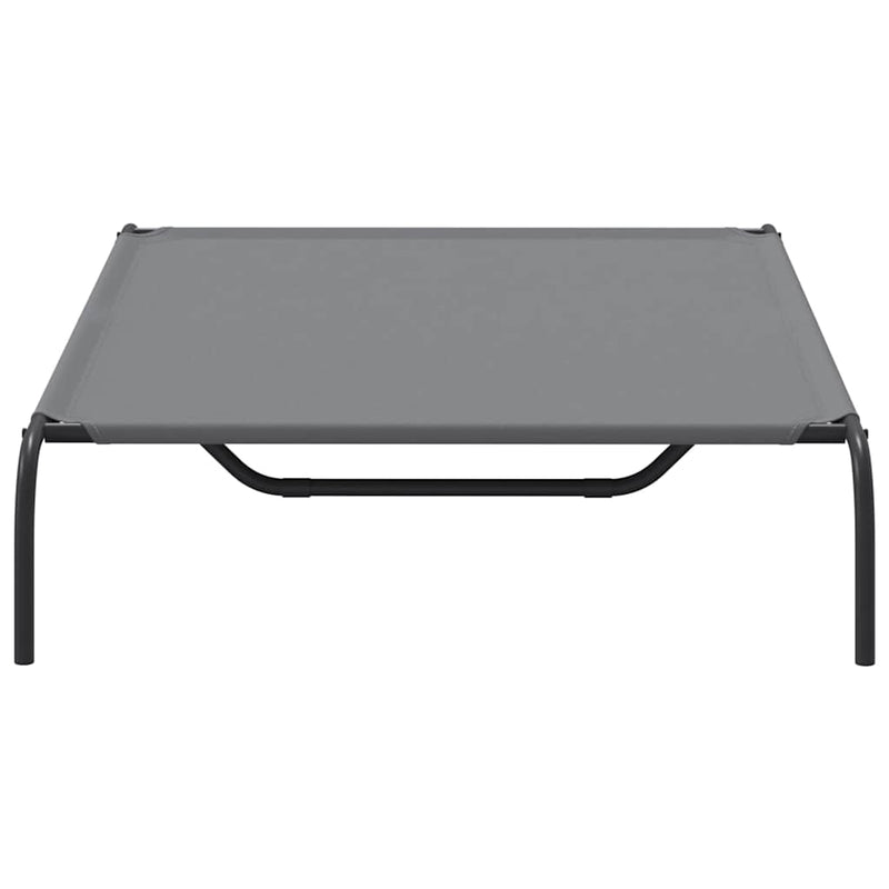 vidaXL szürke oxford szövet és acél emelt kutyafekhely 130x80x20 cm