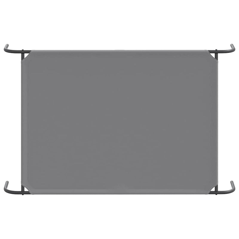 vidaXL szürke oxford szövet és acél emelt kutyafekhely 130x80x20 cm