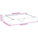 vidaXL szürke oxford szövet és acél emelt kutyafekhely 130x80x20 cm