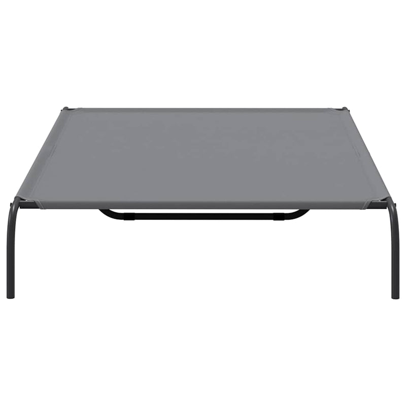 vidaXL szürke oxford szövet és acél emelt kutyafekhely 150x90x20 cm