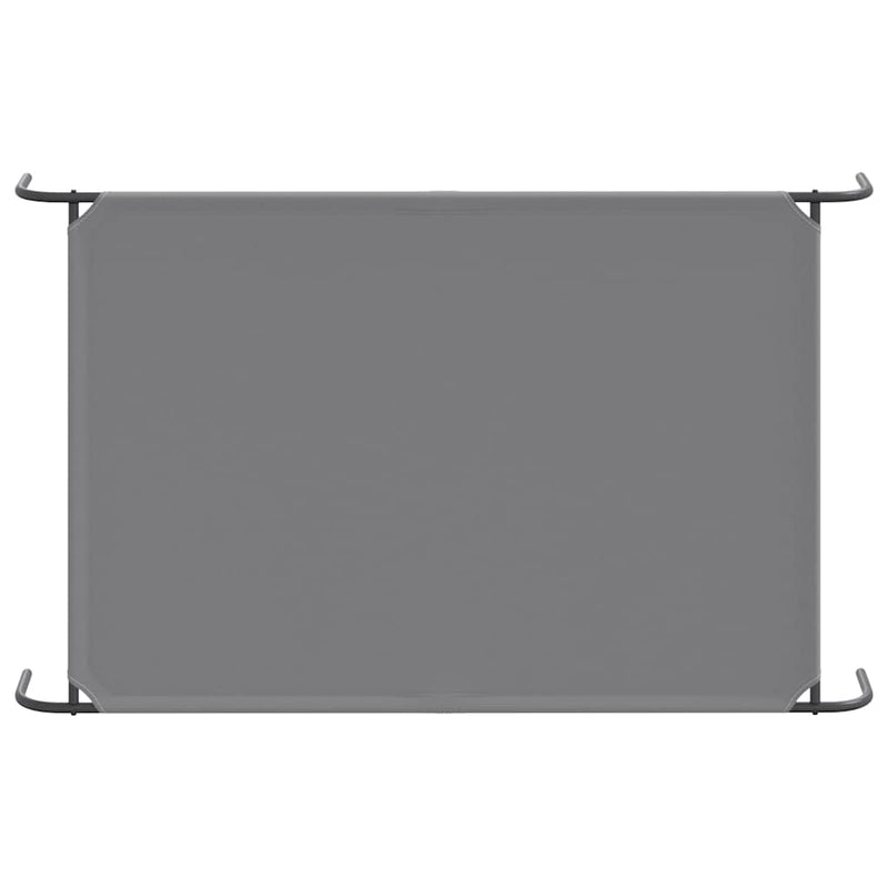 vidaXL szürke oxford szövet és acél emelt kutyafekhely 150x90x20 cm