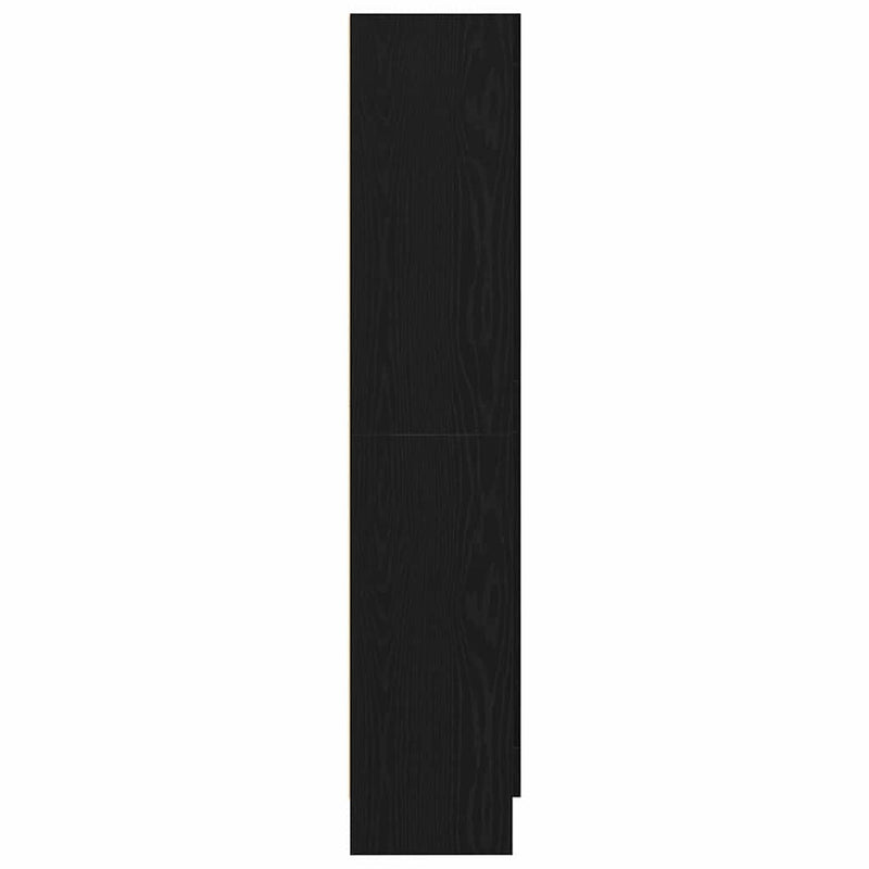 vidaXL Könyvespolc Musta tammi 82,5 x 30,5 x 150 cm Faanyag