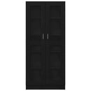 vidaXL Könyvespolc Musta tammi 82,5 x 30,5 x 185 cm Faanyag