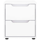 vidaXL VISNES fehér szerelt fa éjjeliszekrény 45x40x50 cm