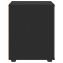 vidaXL VISNES fekete szerelt fa éjjeliszekrény 45x40x50 cm