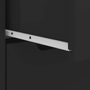 vidaXL VISNES fekete szerelt fa éjjeliszekrény 45x40x50 cm