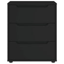 vidaXL VISNES fekete szerelt fa tálalószekrény 60x40x73 cm