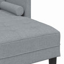 vidaXL Kanapé Szett Világosszürke 173 x 131 x 67 cm szövet