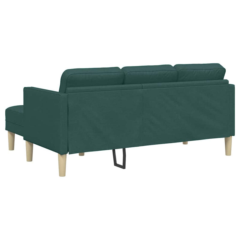 vidaXL Kanapé Szett Sötétzöld 173 x 131 x 67 cm szövet