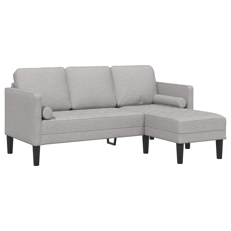 vidaXL Kanapé Szett Felhős szürke 173 x 131 x 67 cm szövet