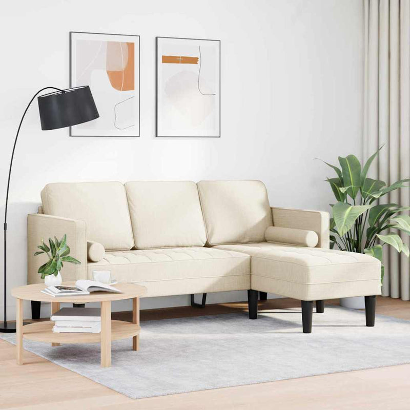 vidaXL Kanapé Szett Vászon 173 x 131 x 67 cm szövet