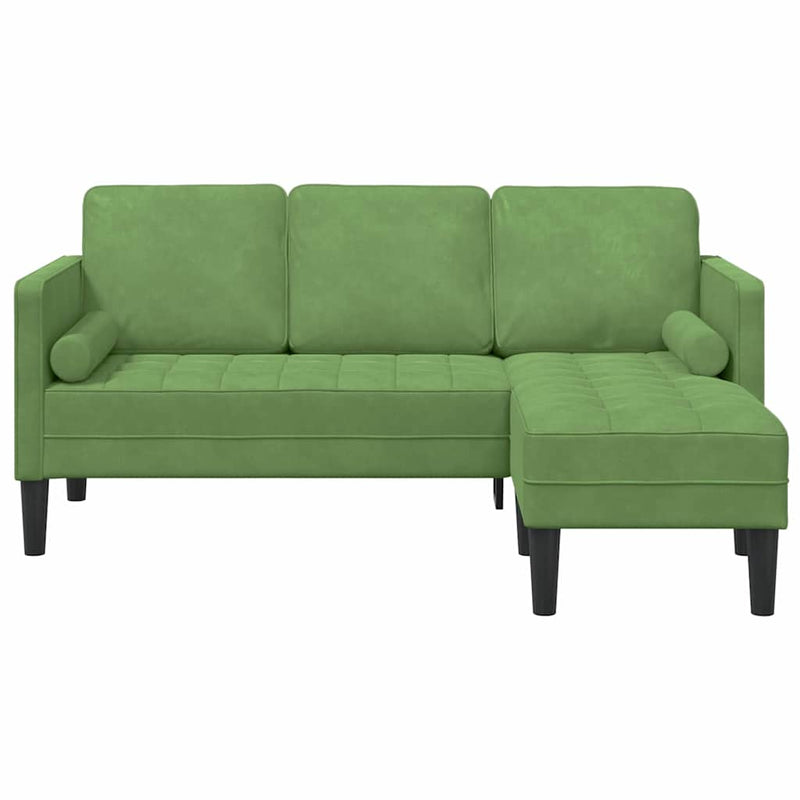 vidaXL Kanapé Szett Világos zöld 173 x 131 x 67 cm Bársony