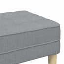 vidaXL pad párnával Világosszürke 113 x 57 x 39 cm szövet