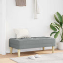 vidaXL pad párnával Világosszürke 113 x 57 x 39 cm szövet
