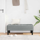 vidaXL pad Világosszürke 113 x 57 x 39 cm szövet