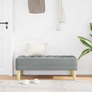 vidaXL pad párnával Világosszürke 113 x 57 x 39 cm szövet