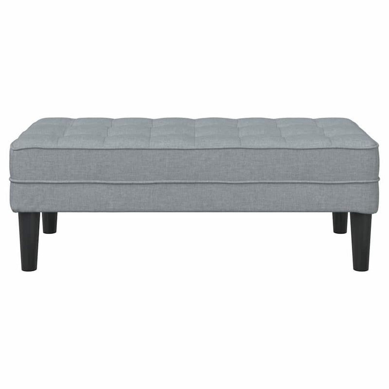 vidaXL pad Világosszürke 113 x 57 x 39 cm szövet