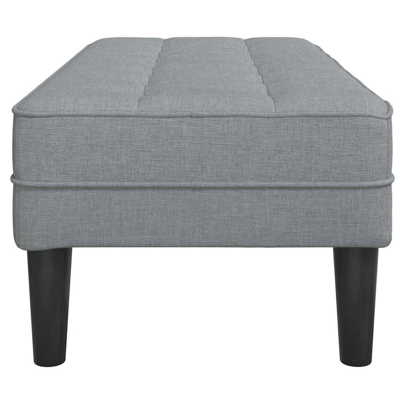 vidaXL pad Világosszürke 113 x 57 x 39 cm szövet