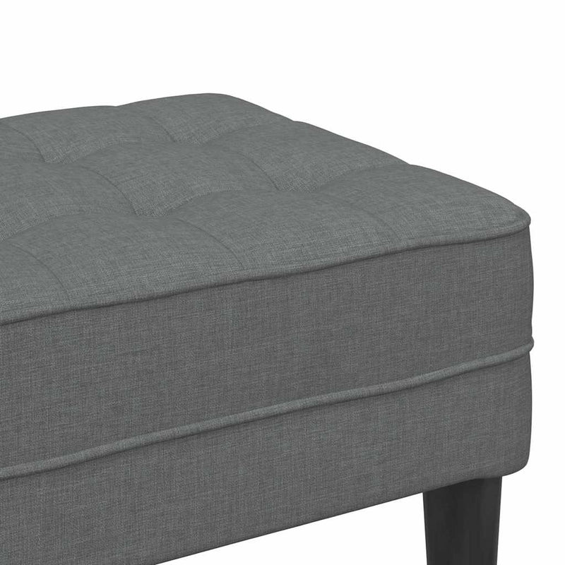 vidaXL pad Sötétszürke 113 x 57 x 39 cm szövet
