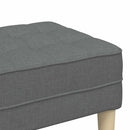 vidaXL pad párnával Sötétszürke 113 x 57 x 39 cm szövet