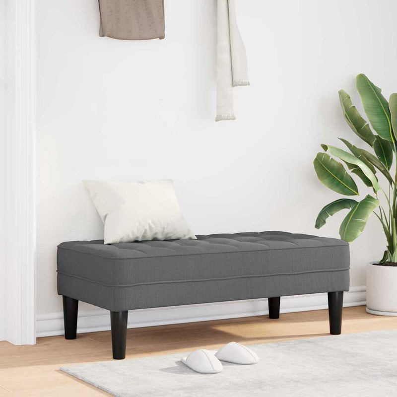 vidaXL pad Sötétszürke 113 x 57 x 39 cm szövet