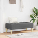vidaXL pad párnával Sötétszürke 113 x 57 x 39 cm szövet