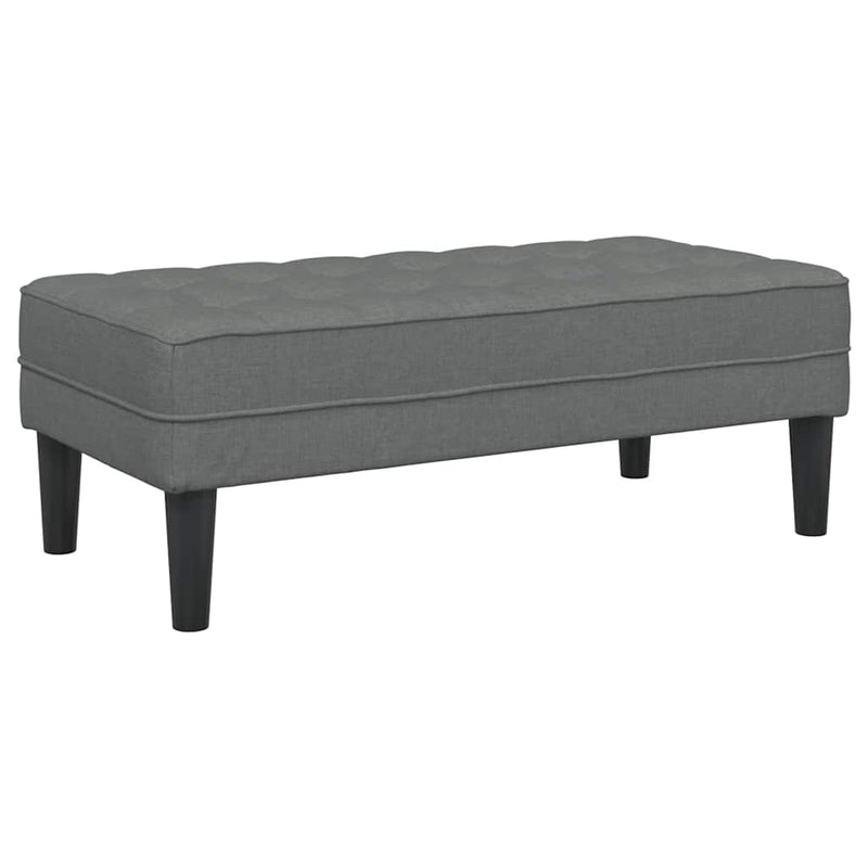 vidaXL pad Sötétszürke 113 x 57 x 39 cm szövet