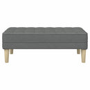 vidaXL pad párnával Sötétszürke 113 x 57 x 39 cm szövet